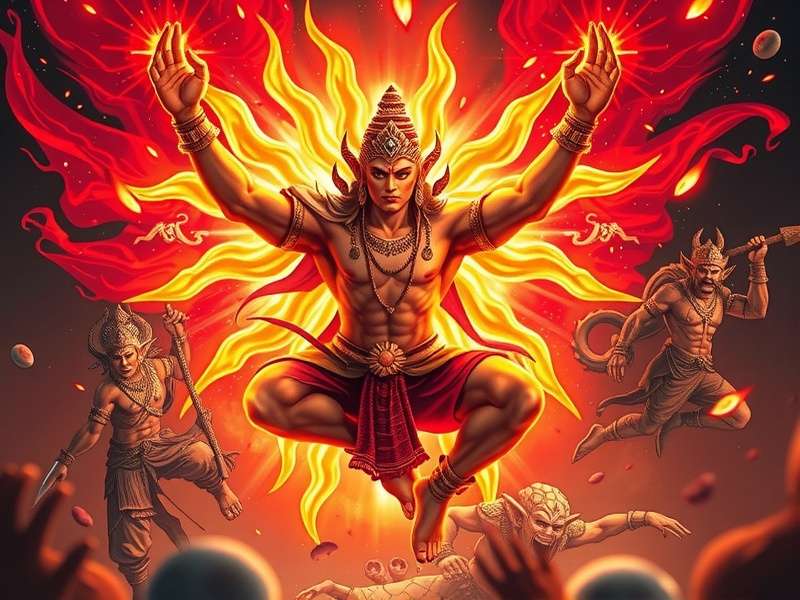 Asura's Wrath गेम कवर - क्रोधित Asura