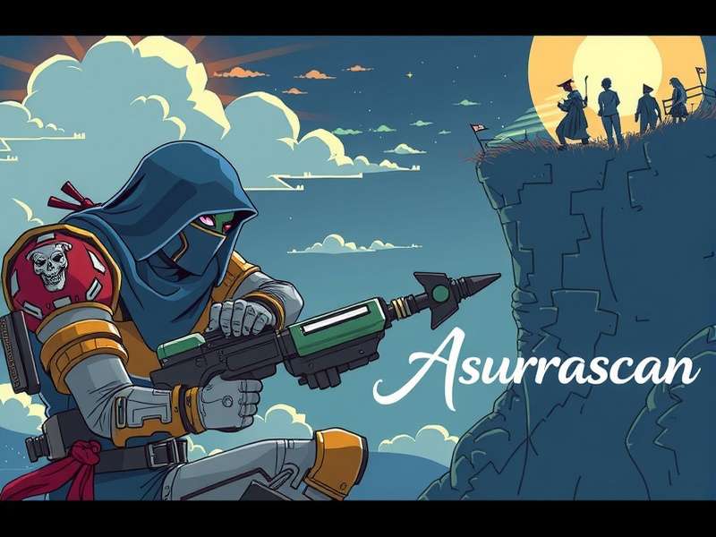 Epic gaming scene representing the Asura universe