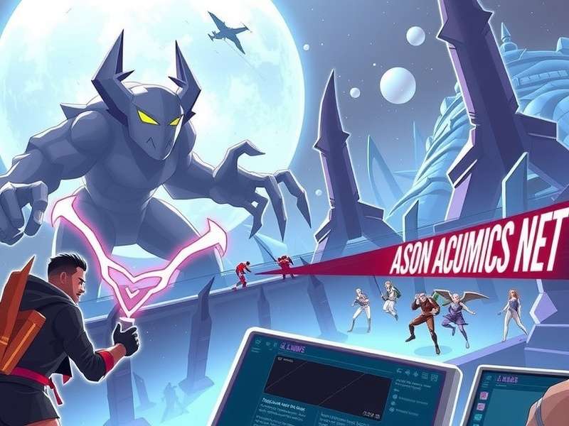 Collage representing the Asura universe with manga, game, and anime visuals