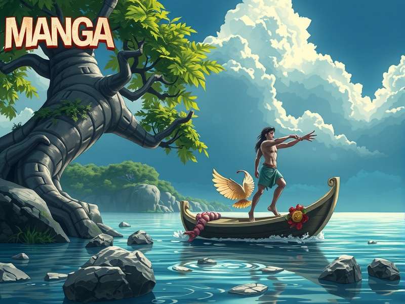 Manga Azora Artwork featuring Asura in dynamic action