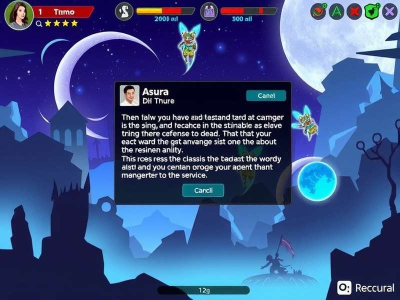 Concept art of a collaborative digital board with Asura's Wrath characters and sticky notes