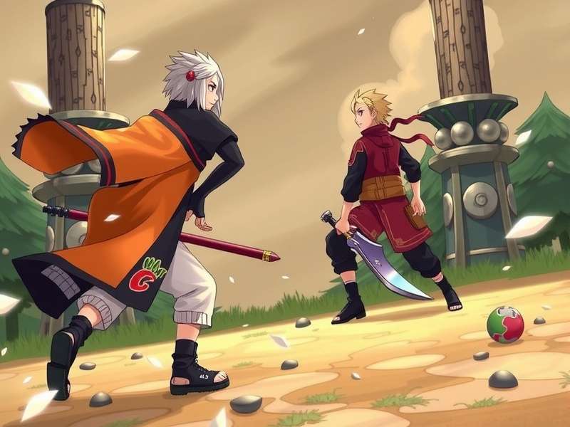 Ashura Naruto gameplay scene showing Asura character in action