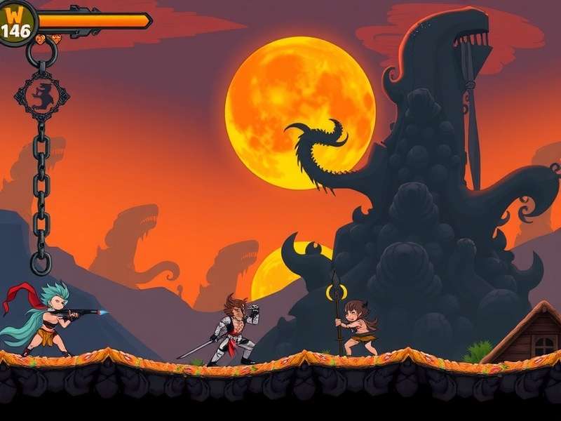 Epic depiction of a multi-armed Asura engaged in cosmic battle against divine beings