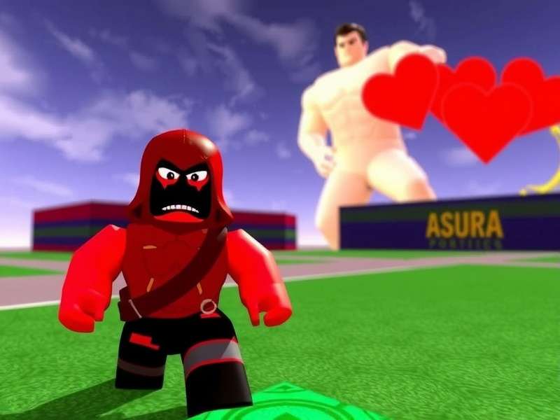 Asura Roblox Gameplay Showcasing Character Abilities and Boss Fight