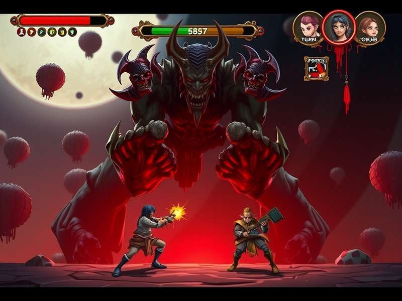 Asura Cryin gameplay screenshot featuring intense battle scene