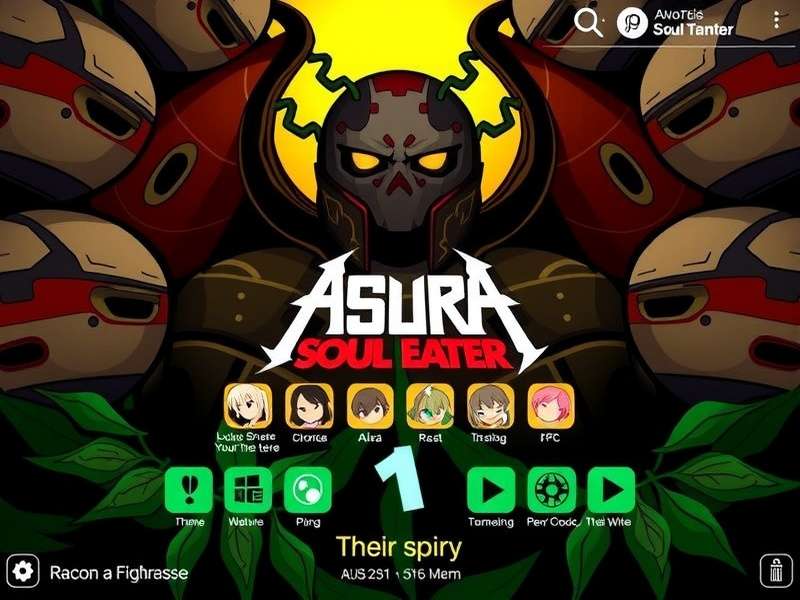 Asura Soul Eater Theme — epic artwork of Asura consuming souls in battle