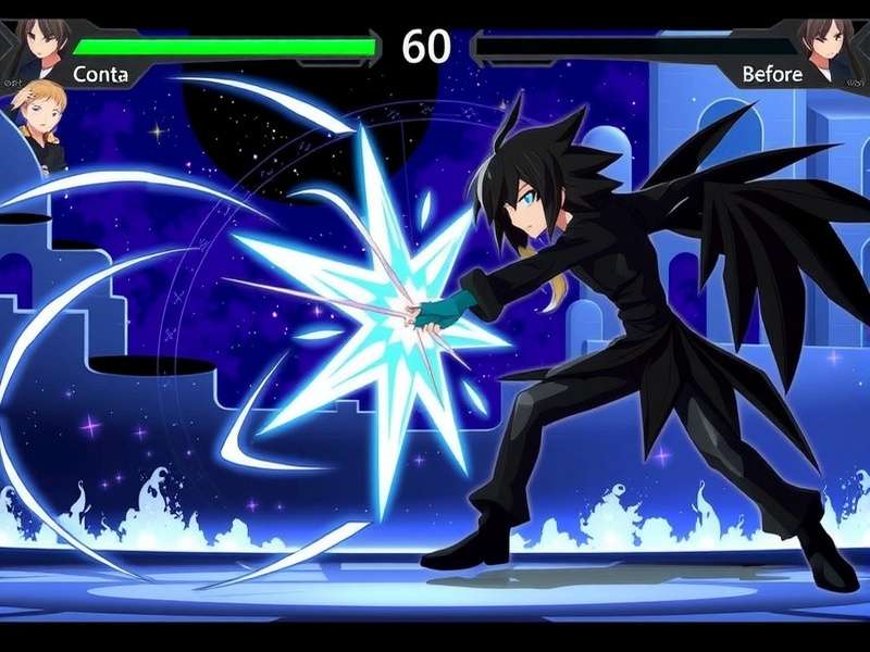 Soul Eater Black Star Vs Asura — epic battle scene with Black Star wielding his shadow blades against Asura's madness aura