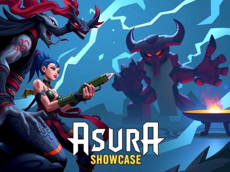 Asura Showcase — The Ultimate Asura Game Guide banner featuring key characters and lore symbols